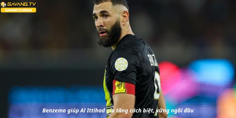 Benzema giúp Al Ittihad gia tăng cách biệt, vững ngôi đầu
